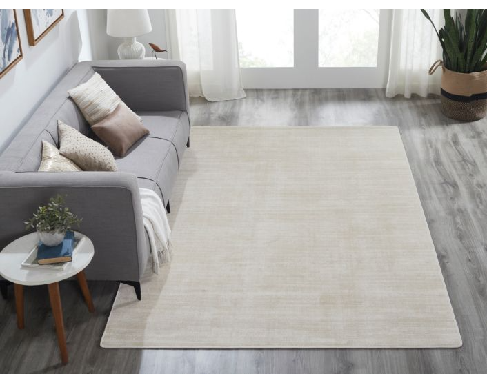 Tyson Beige Rug Decorated Room. Trendy, contemporary rug living room. Tyson Beige Carpet in a Modern Living Room