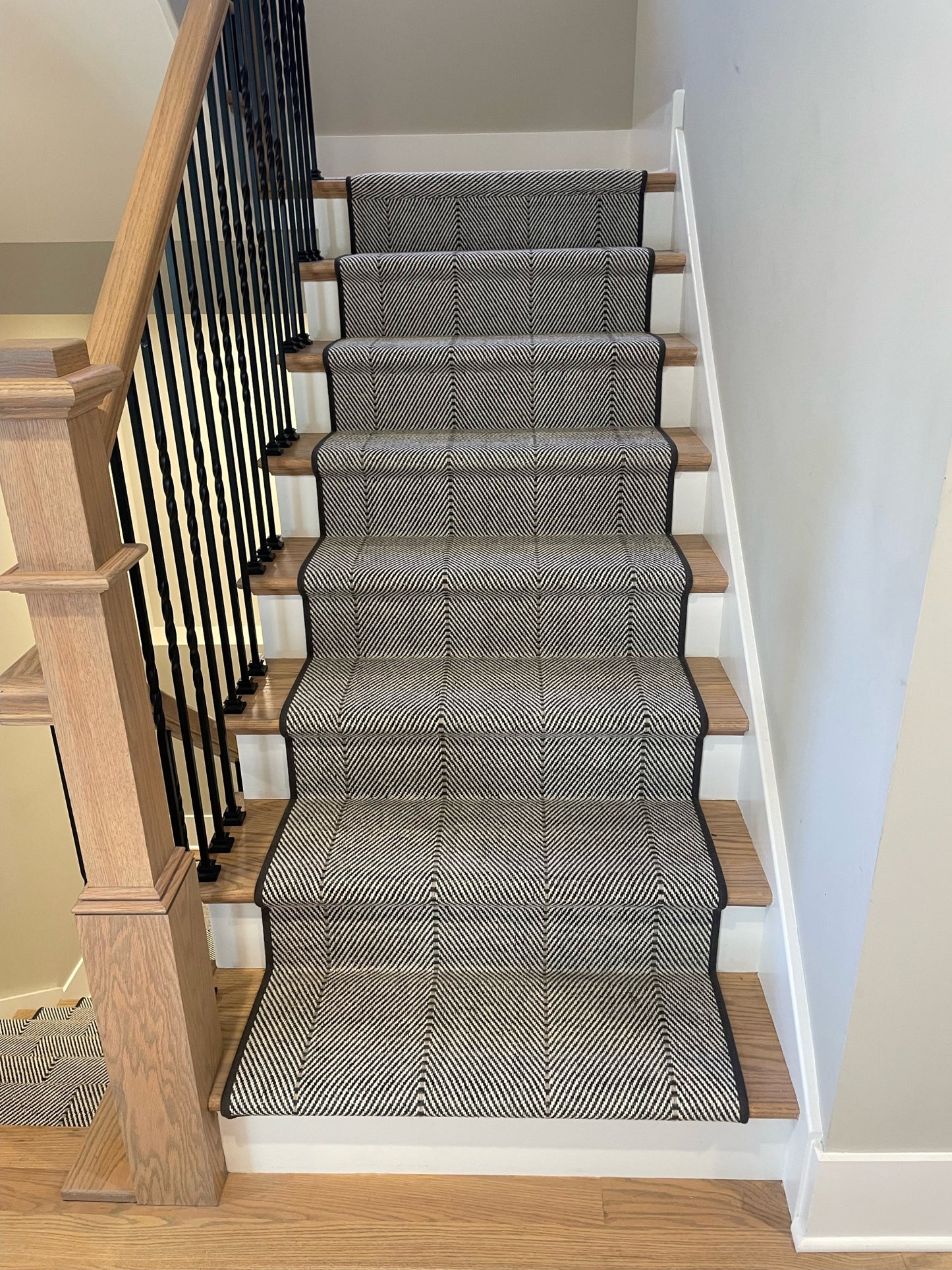 Martinique Charcoal stair runner rug from Home Carpet One