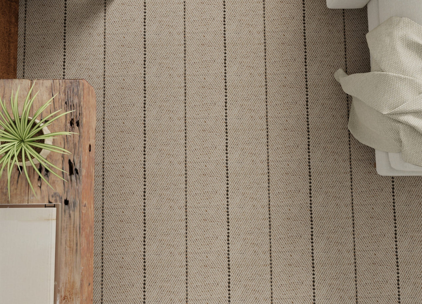 Martinique II Mocha Wool flatweave carpet.