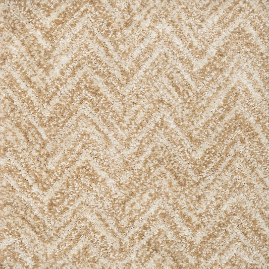 Morgan Oyster Chevron Pattern Area Rug Pet friendly rug, Fade resistant, Stain resistant rug. Beige living room rug, bedroom rug, playroom rug, office rug