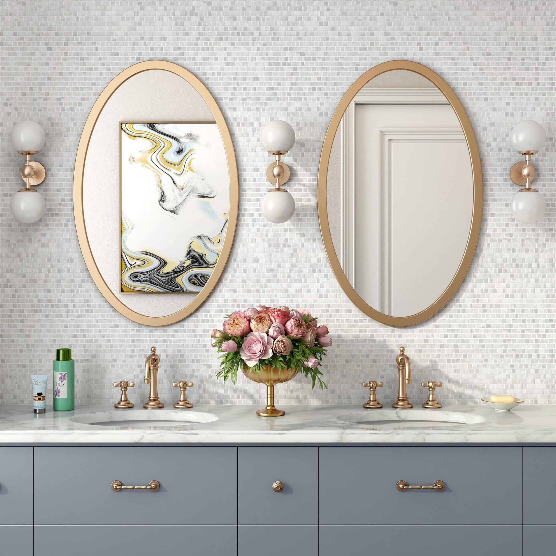 Micro Mosaic Marble Wall Tile