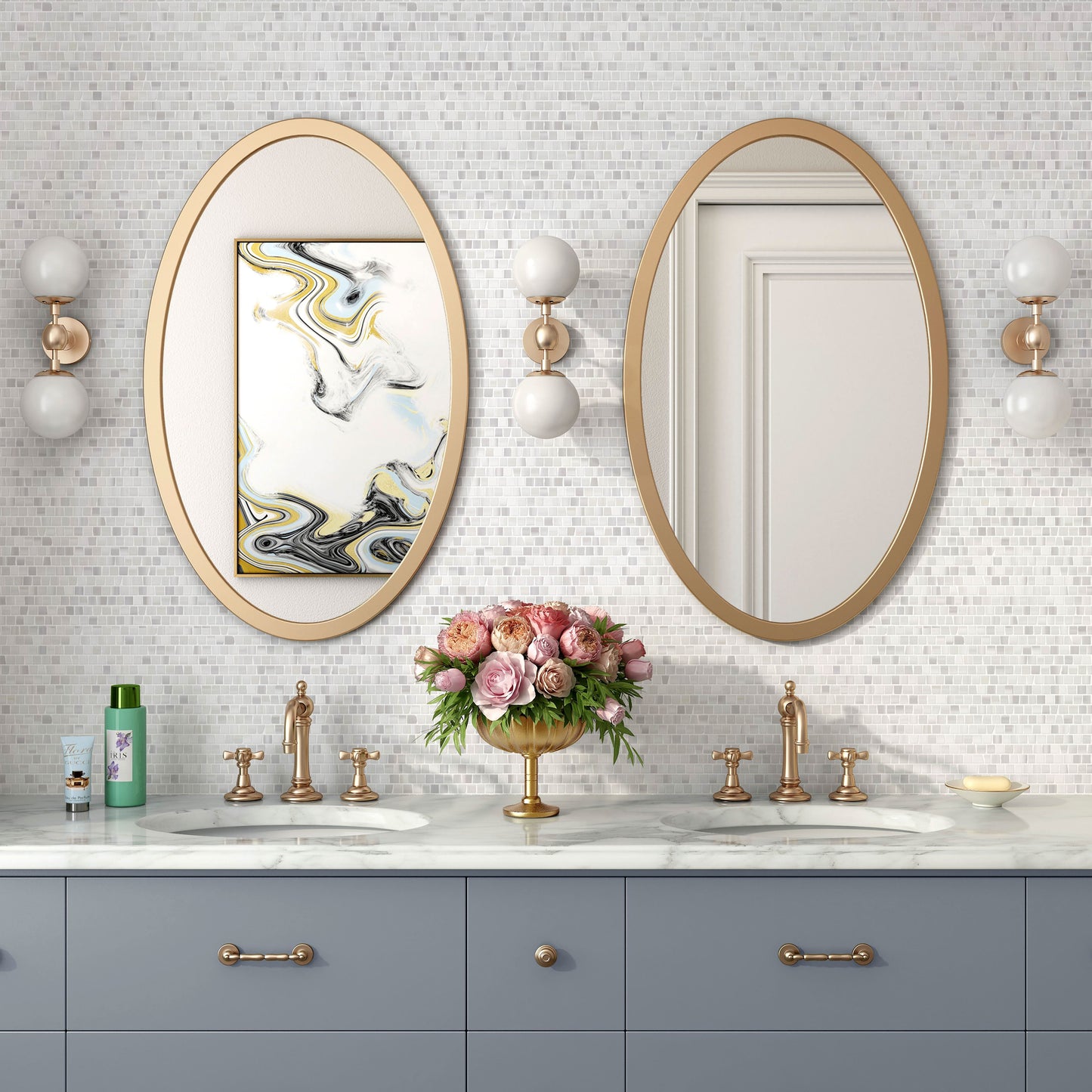 Micro Mosaic Marble Wall Tile