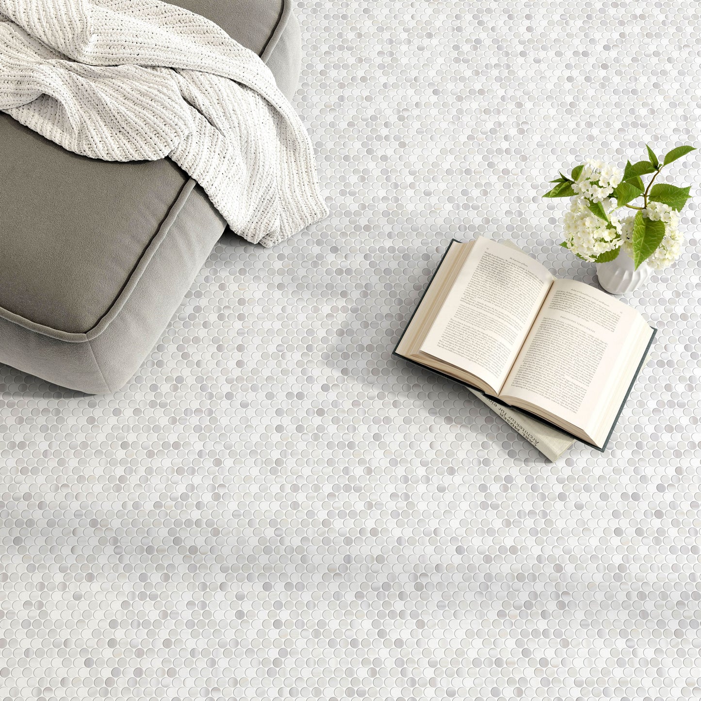 Circle Venus White Rug Room