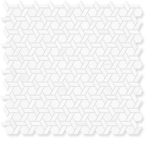 Bianco White Dolomite Mosaic Tile. Luxury White Mosaic Stone Tile