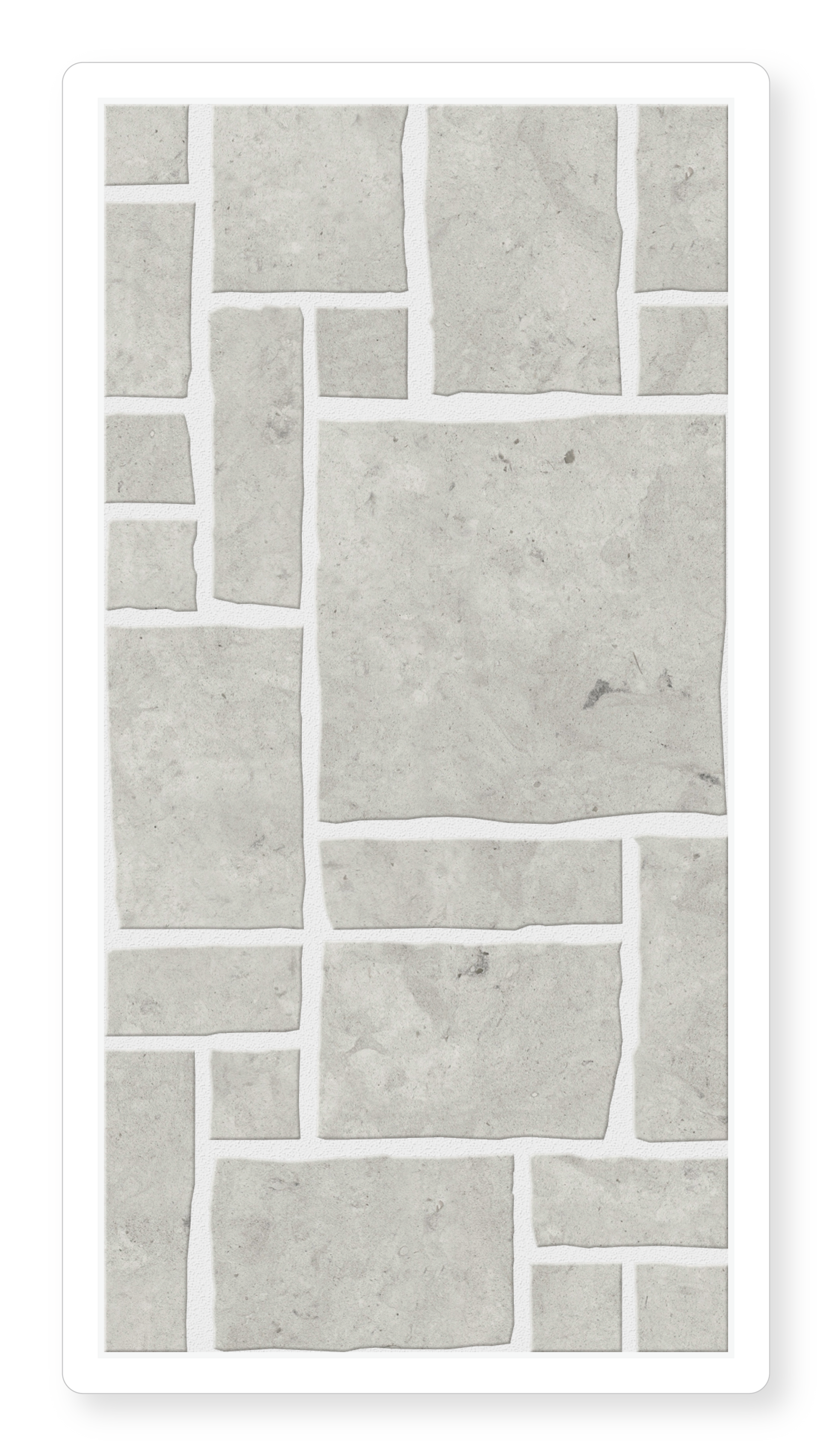 Grand Palazzo Grey Versailles Marble Mosaic Tile. Luxury mosaic floor tile