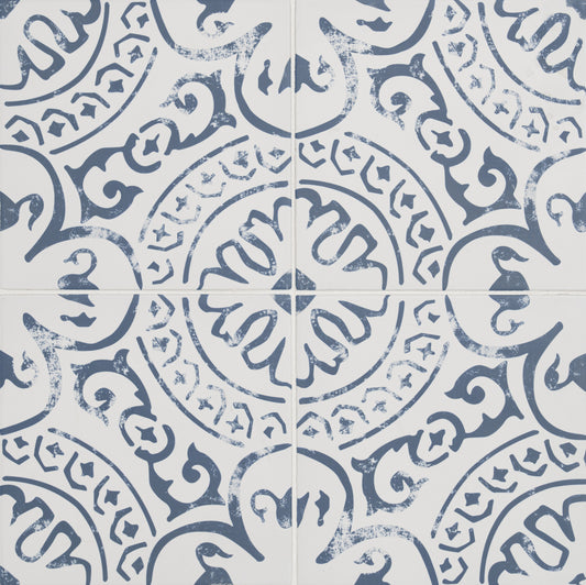 Kenzi Indigo Matte luxury vinyl tile 8x8