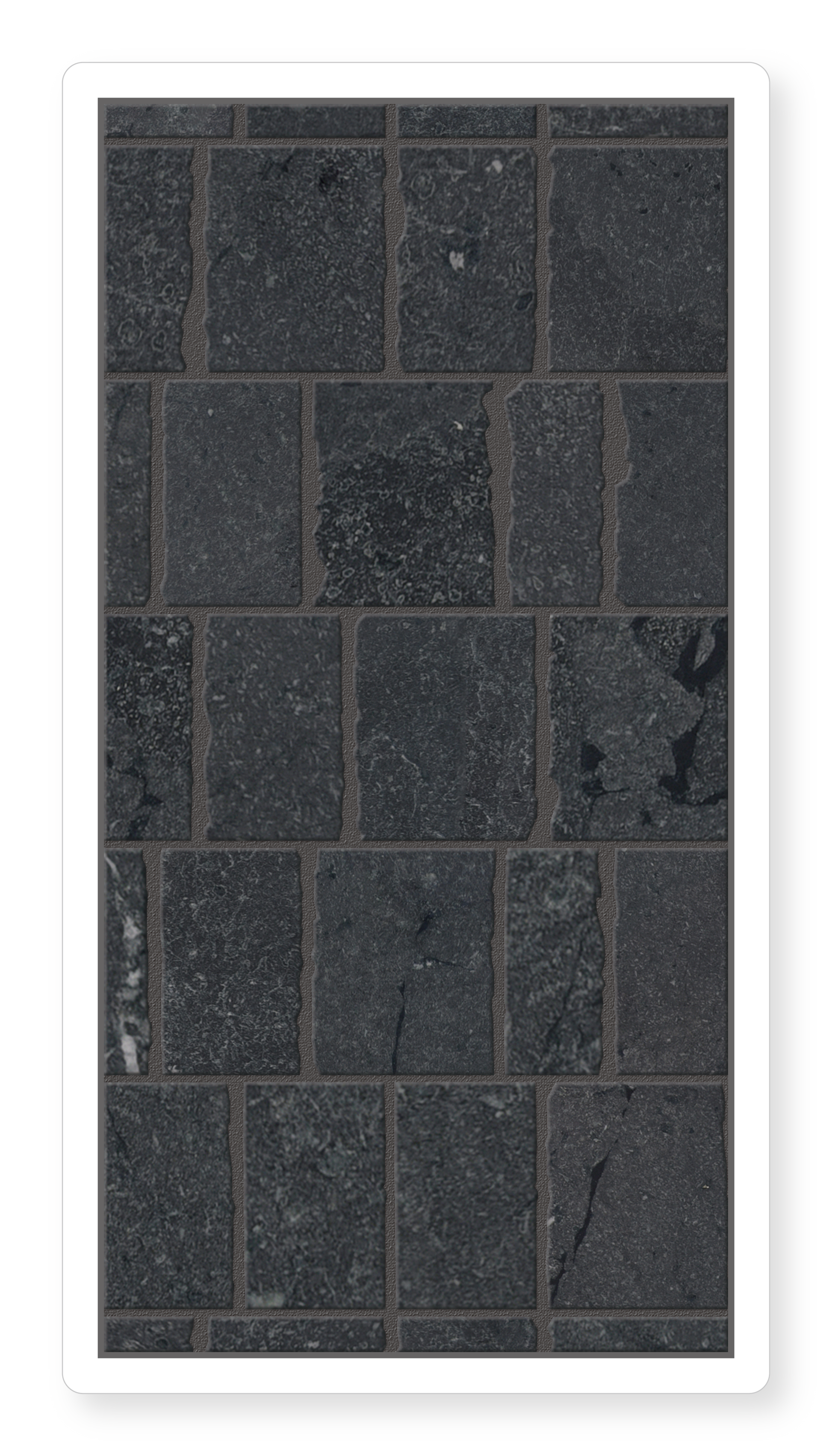 Scarpa Black Stone Mosaic Tile. Offset Mosaic Tile Home Carpet One Chicago