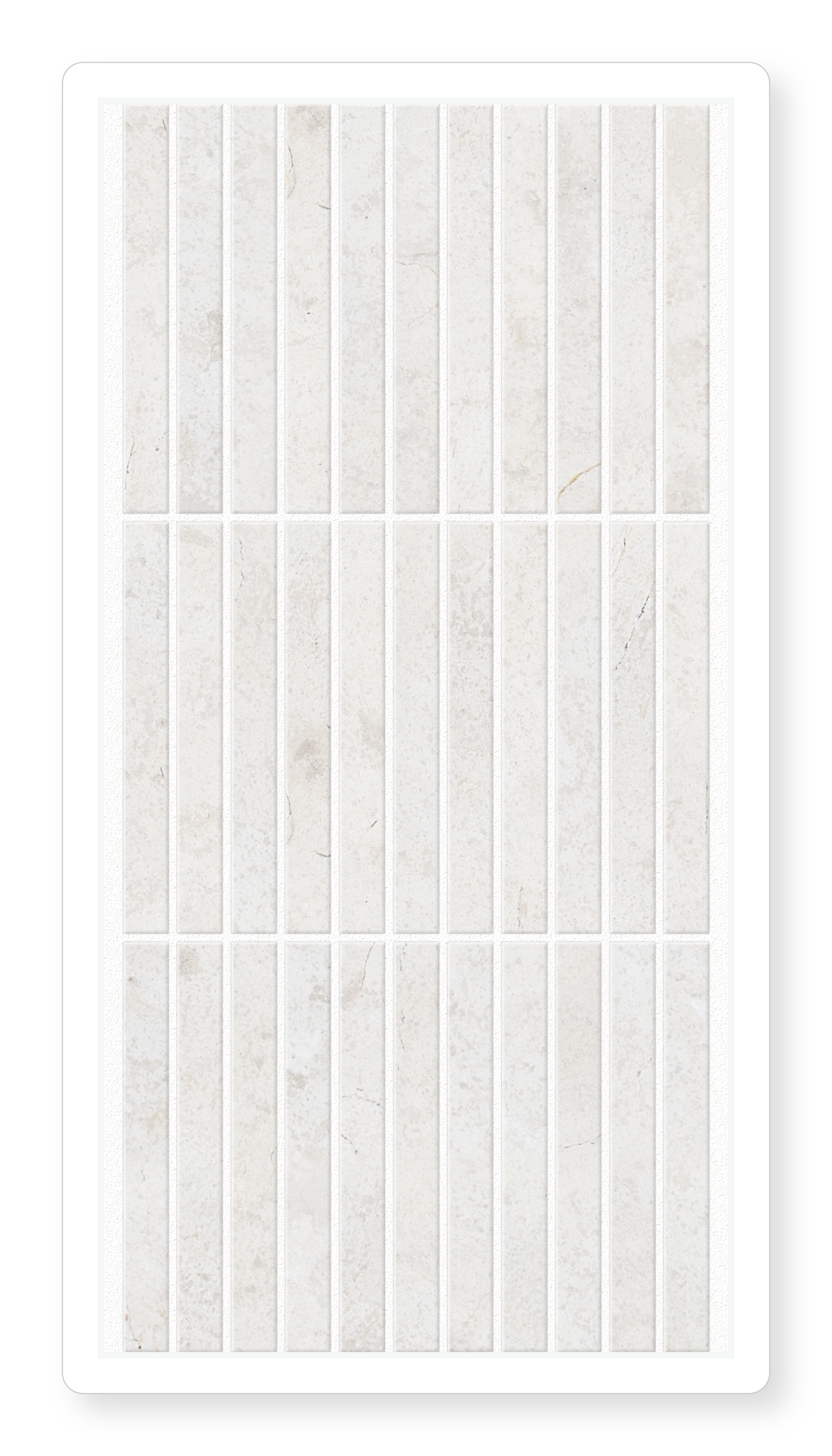 Stick Agarwood Limestone Mosaic Tile. Luxury White Marble Tool