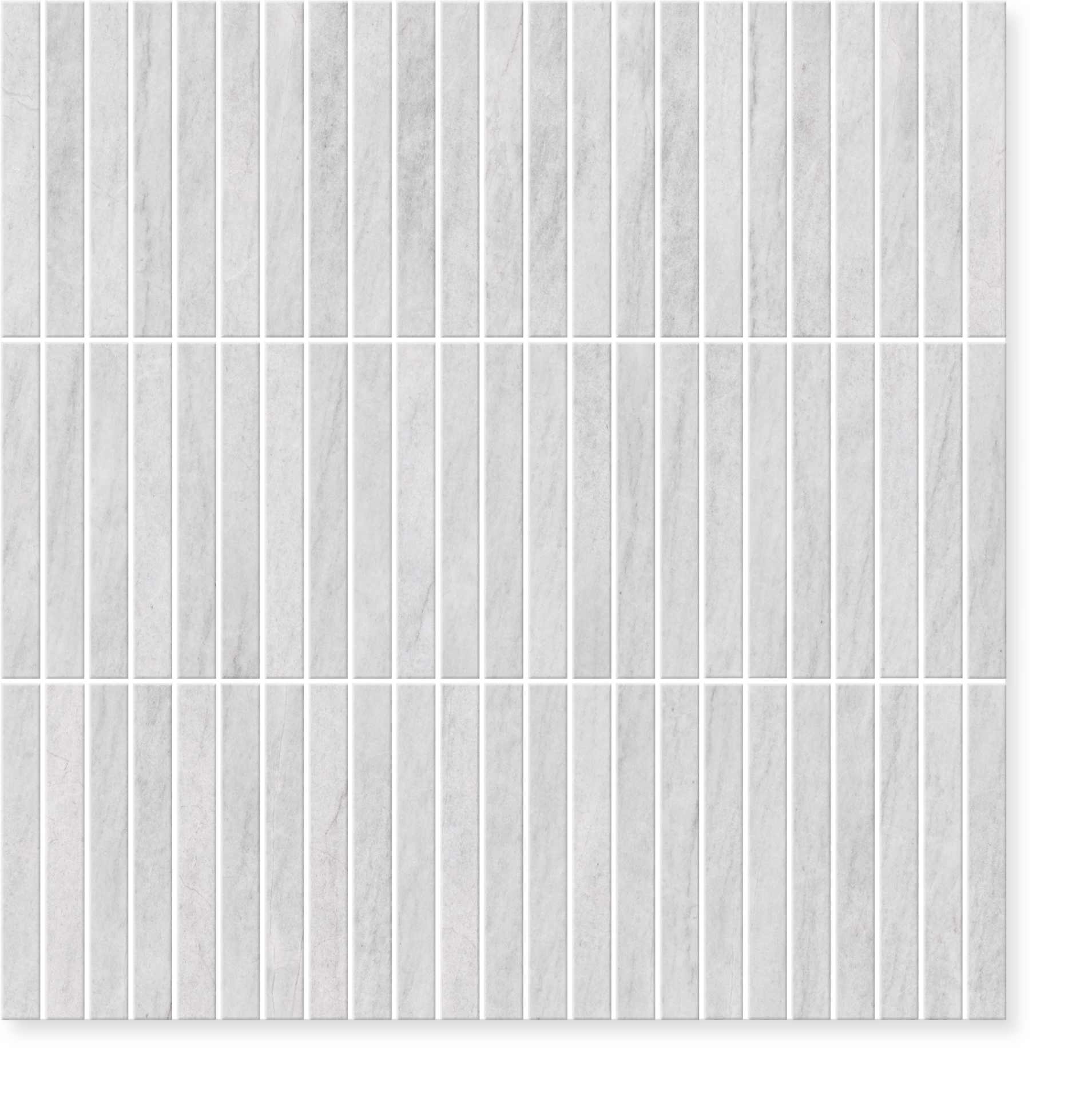 Sticks Lais Grey Marble Mosaic Tile