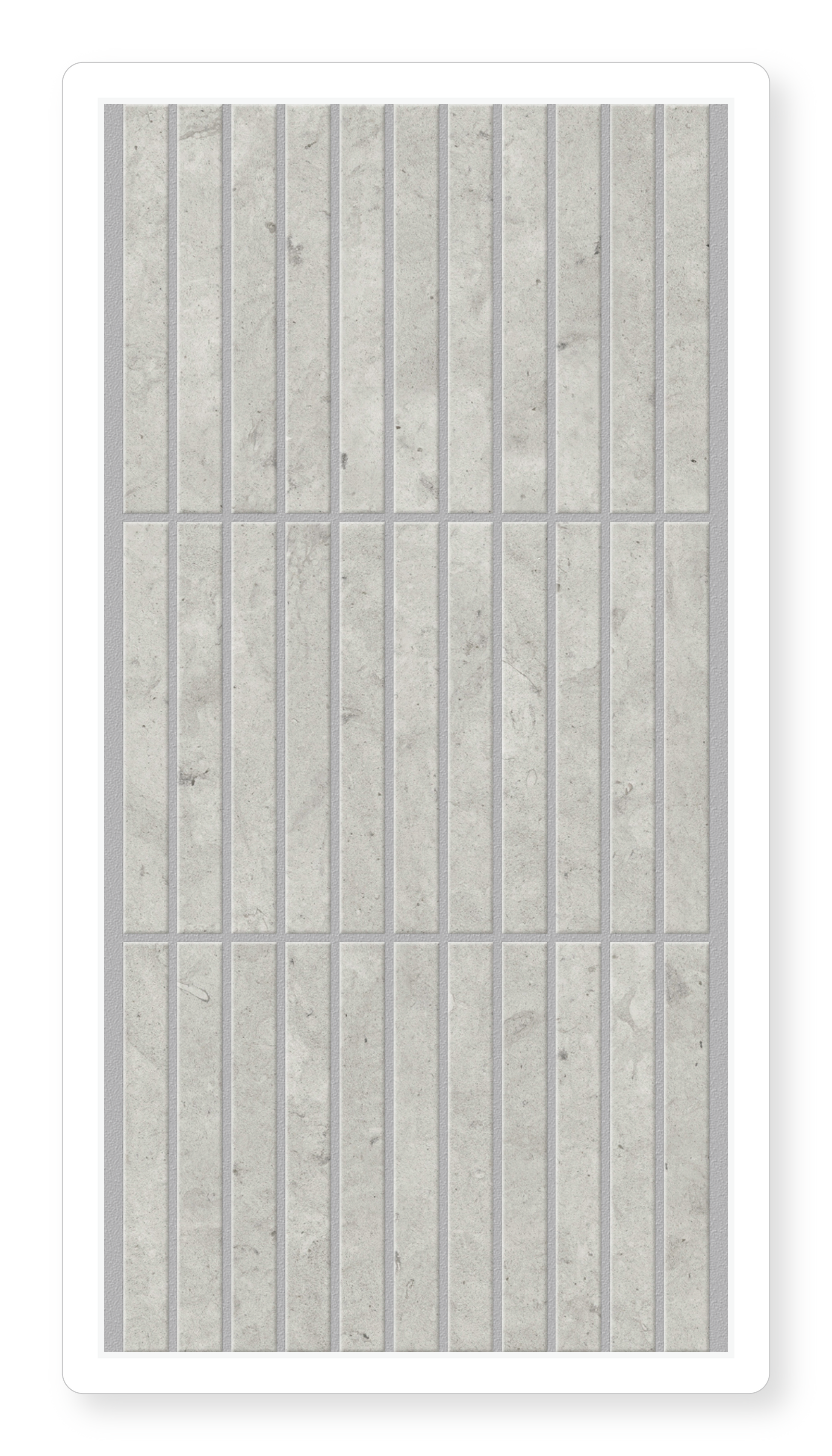 Sticks Grey Marble Mosaic Tile. Contemporary Grey Stone Tile. Luxury Floor Tile. Luxury Grey Wall Mosaic Tile