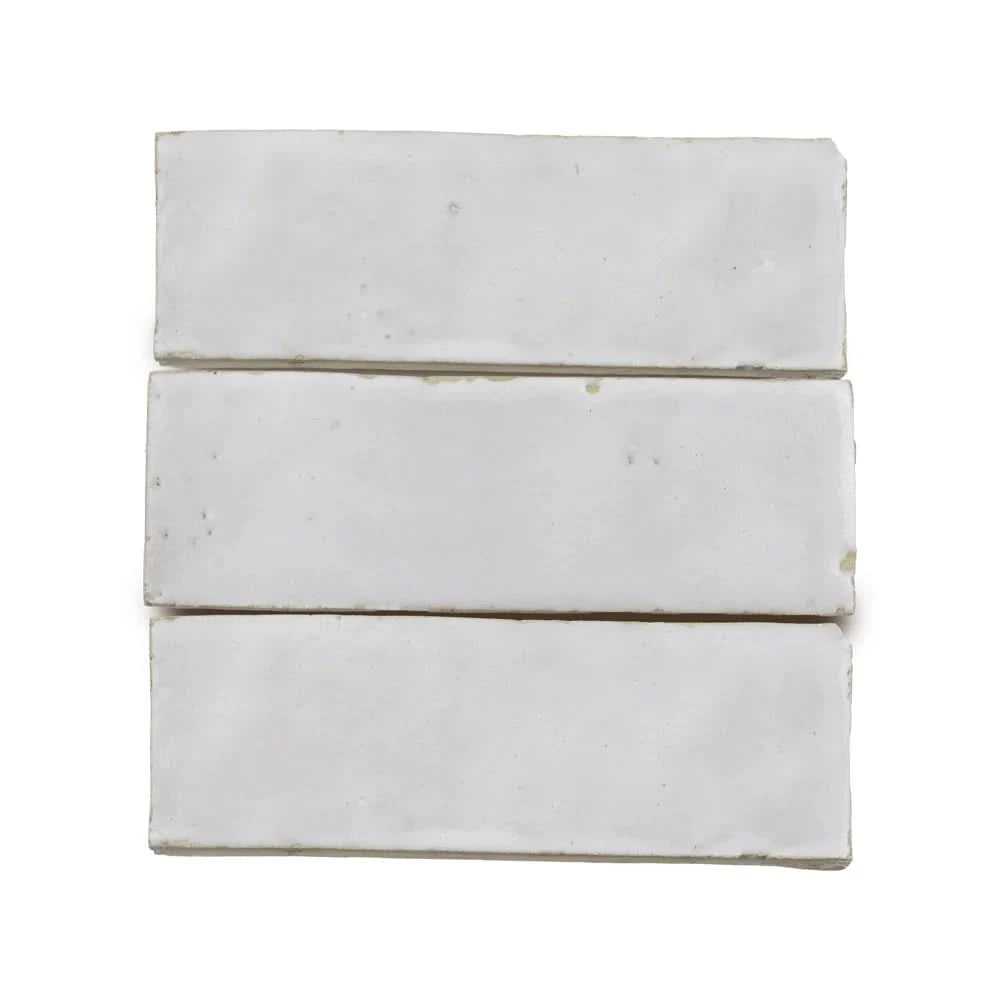 Stacked zellige rectangle tiles