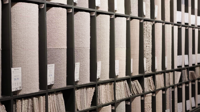 In stock carpet