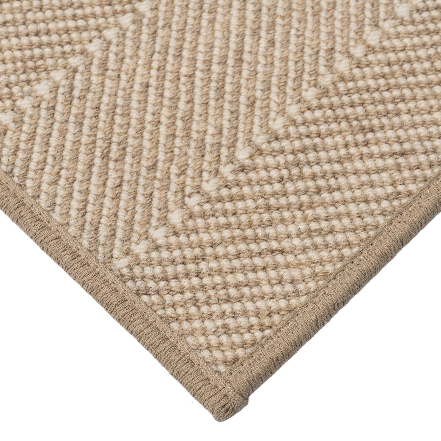 A wilton wool carpet with a gorgeous chevron pattern perfect for a living room rug, bedroom rug, office rug, or as a runner