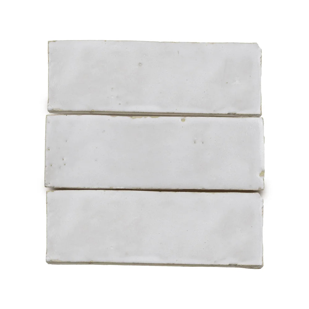 Stacked zellige rectangle tiles